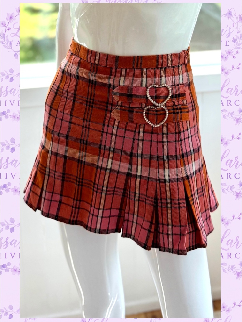 Sugar Thrillz Dolls Kill Real Everlasting Love Plaid Pleated Skirt XS (Fits XXS) - Picture 3 of 16